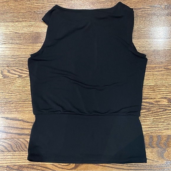 White House Black Market black sleeveless dressy top - Picture 2 of 7